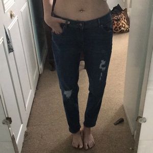 H&M distressed boyfriend jeans